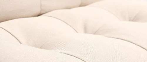 Miliboo Fauteuil scandinave en Tissu Naturel et chêne Yumi