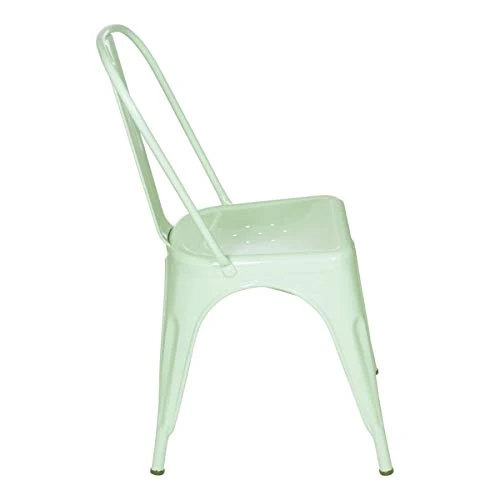Ventemeublesonline Pack 4 CHAISES LANK Vertes