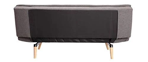 Miliboo Canapé Convertible scandinave 3 Places Gris foncé Senso