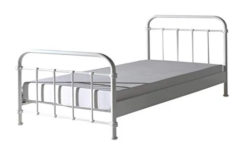 Vipack NYBE1214 New York lit 120x200cm Blanc, Métal, 211,2x128x112 cm