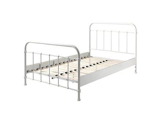 Vipack NYBE1214 New York lit 120x200cm Blanc, Métal, 211,2x128x112 cm