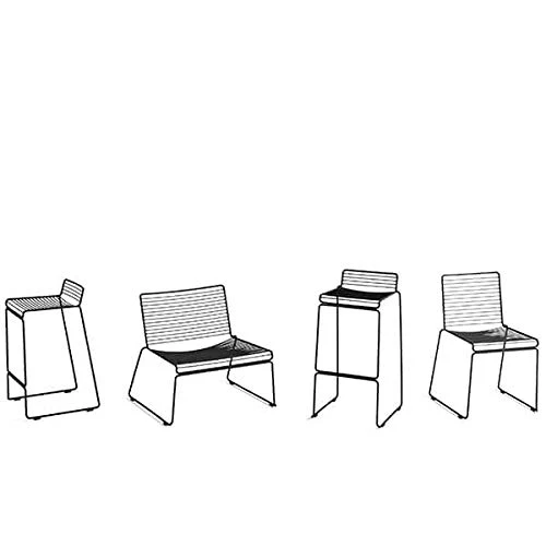 mds La Chaise Lounge HEE par Hay, Le Confort dans Ses Grandes largeurs - Rouge Rouille