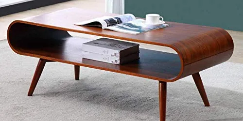 AG-Market Table Basse Vilda - Pieds Noyer - Coloris Noyer