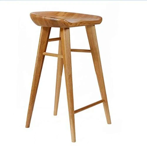 Zplyer Tabouret De Bar en Bois Métal Tabouret De Bar pour Les Cuisines Et Les Maisons Tabouret De Bar en Bois Massif Café, 40 * 40 * 75Cm