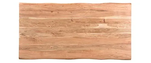 Miliboo Table à Manger en Acacia Massif et métal Noir L175 cm Kora