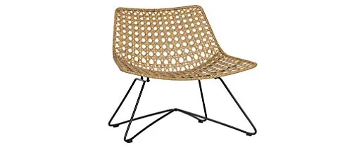 Miliboo Fauteuil Design en rotin synthétique intérieur/extérieur Sunset