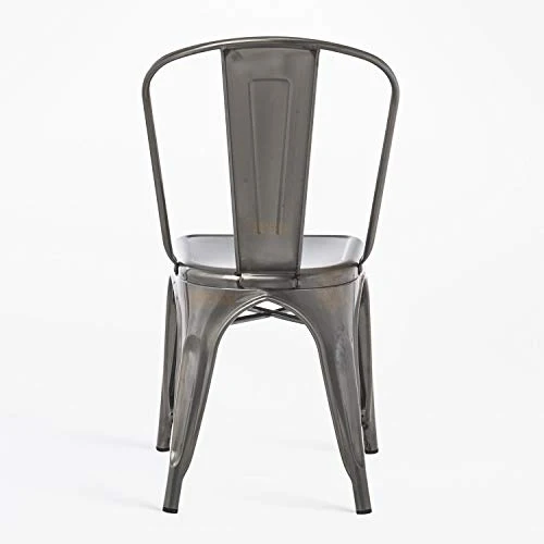 SKLUM Chaise LIX Brossée Bar Cuisine Salle à Manger Design Industriel Finition brossée