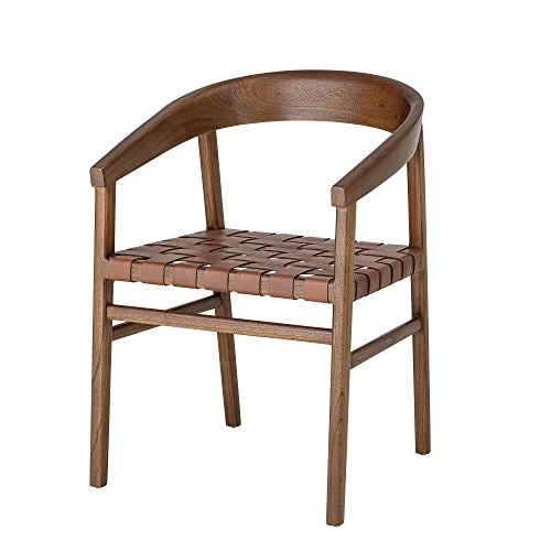 Bloomingville Chaise Design la Chaise Vitus de Couleur/en Bois Mindy - Cuir/Désigné