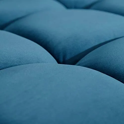 ixia.es Canapé en Velours Bleu avec Pied doré