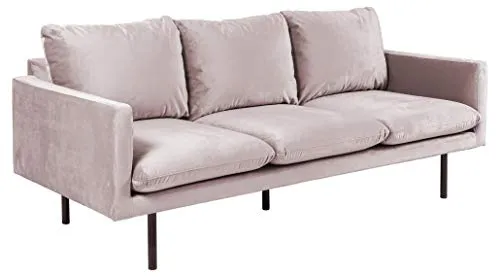 Marque Amazon - Movian Eli - Canapé 3 places, 85 x 200 x 83 cm (longueur x largeur x hauteur), Rose poudreux