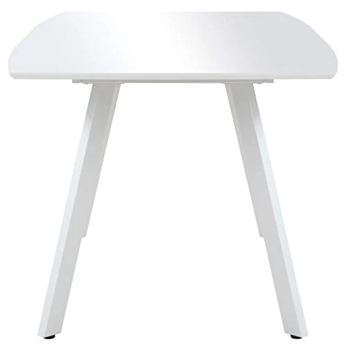 FAMIROSA Table de Salle à Manger Blanc Brillant 180x90x76 cm MDF