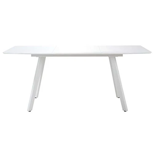 FAMIROSA Table de Salle à Manger Blanc Brillant 180x90x76 cm MDF