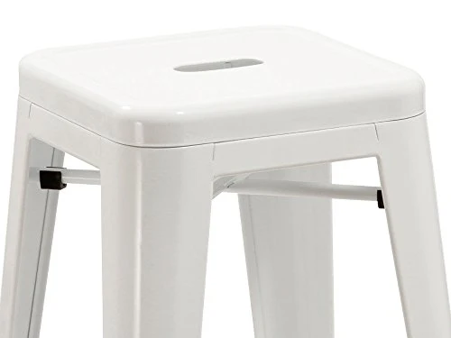 Duhome Tabouret de Bar en métal/Fer Blanc empilable Design Industriel sélection de Couleur 665D
