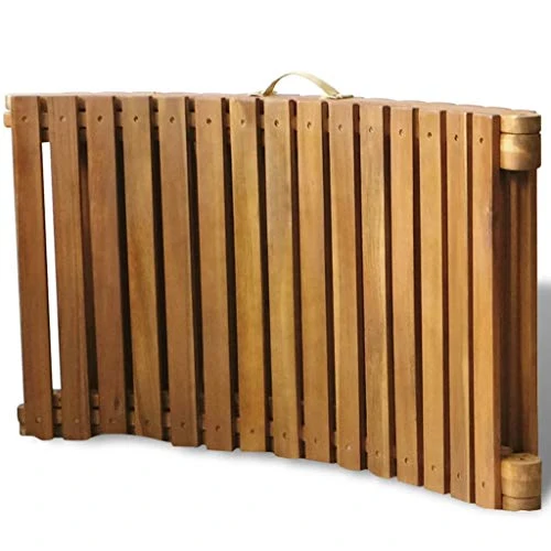 vidaXL Chaise Longue Bois d'Acacia Massif Marron Transat Chilienne Jardin