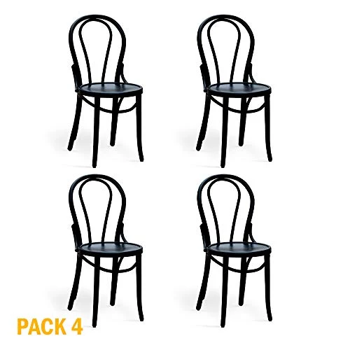 Pack 4 Chaises Martina Noir