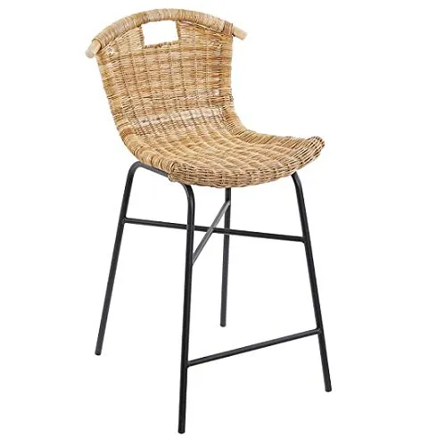 Tobs Tabouret de Bar en rotin Naturel
