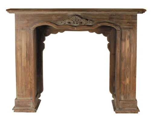 Encadrement de cheminée décoratif en bois
