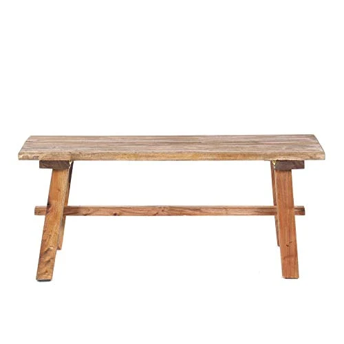 DESIGN DELIGHTS Anzio 90 Banc en Bois recyclé Pliable 90 x 39 x 26 cm