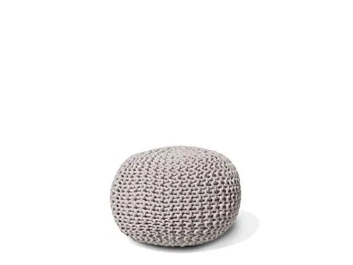 Beliani - Pouf - Conrad - 40 x 25 cm, Gris Clair