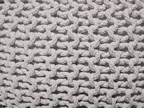 Beliani - Pouf - Conrad - 40 x 25 cm, Gris Clair