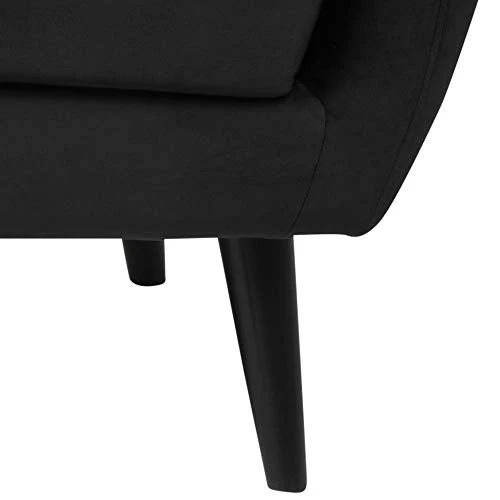 Marque Amazon - Movian Lina - Canapé 2,5 places aux pieds en bois noir, 82 x 184 x 82 cm (longueur x largeur x hauteur), Anthracite