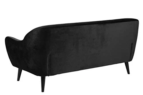 Marque Amazon - Movian Lina - Canapé 2,5 places aux pieds en bois noir, 82 x 184 x 82 cm (longueur x largeur x hauteur), Anthracite