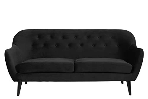 Marque Amazon - Movian Lina - Canapé 2,5 places aux pieds en bois noir, 82 x 184 x 82 cm (longueur x largeur x hauteur), Anthracite