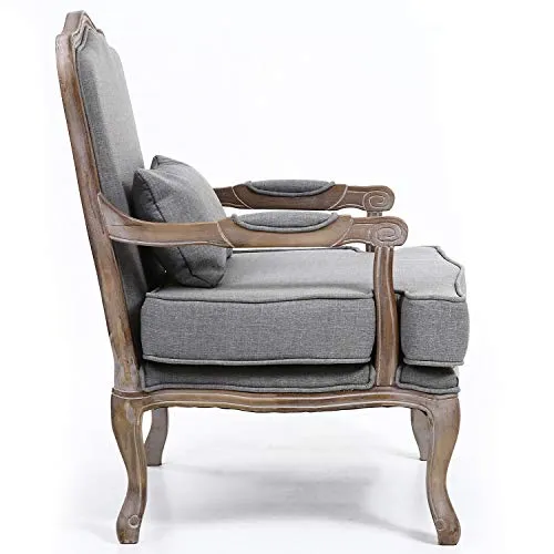 Menzzo Mambo Fauteuil, Tissu, Gris, 73