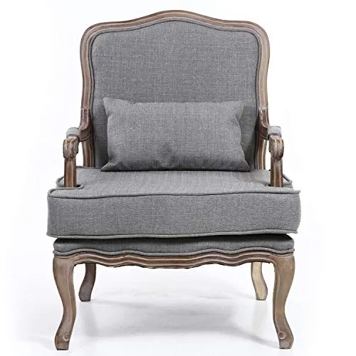 Menzzo Mambo Fauteuil, Tissu, Gris, 73