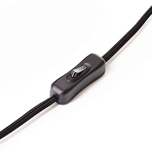 Lampe de table, 1 x E27 max. 40 W - Métal/rotin - Marron clair