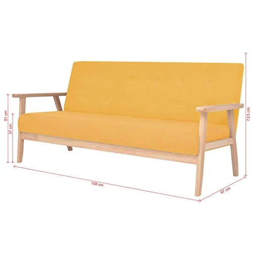 vidaXL Fauteuil Tissu Chaise de Salon Meuble Mobilier de Chambre à Coucher