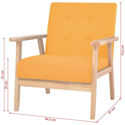 vidaXL Fauteuil Tissu Chaise de Salon Meuble Mobilier de Chambre à Coucher