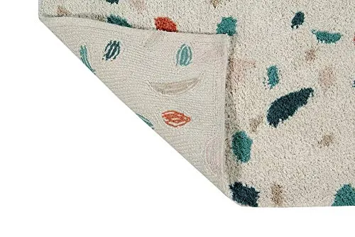Lorena Canals Tapis Lavable Terrazzo Marble 100% Coton -Multicolore- 140x200 cm
