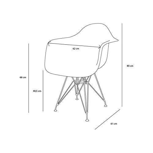 Ventemeublesonline Pack 4 FAUTEUILS Tower Chrome Blancs