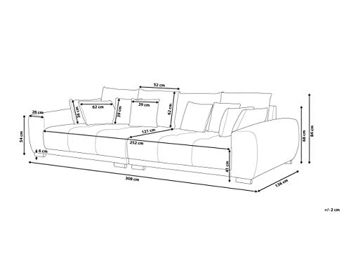 Beliani - Canapé - Torpo - Tissu, Beige