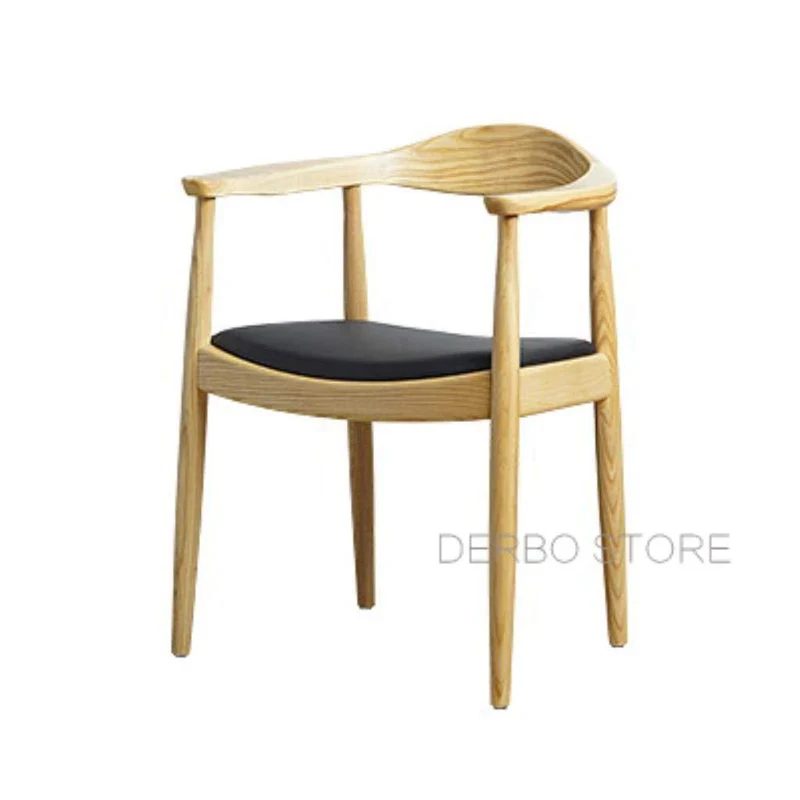 YUJINMAOYI Célèbres Modernes Classiques de Conception de chaises en Bois de frêne Massif, Meubles rembourrés à Manger, loft Mode Populaire Meubles en Bois 1pc,Bien sûr