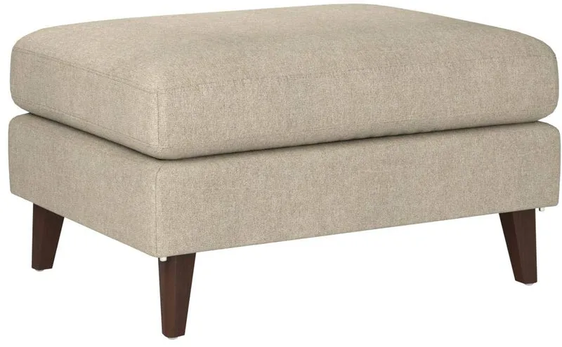 Marque Amazon - Rivet Sloane - Repose-pieds moderne style vintage à pieds en biais, largeur 81,3 cm, Coquille d'-uf