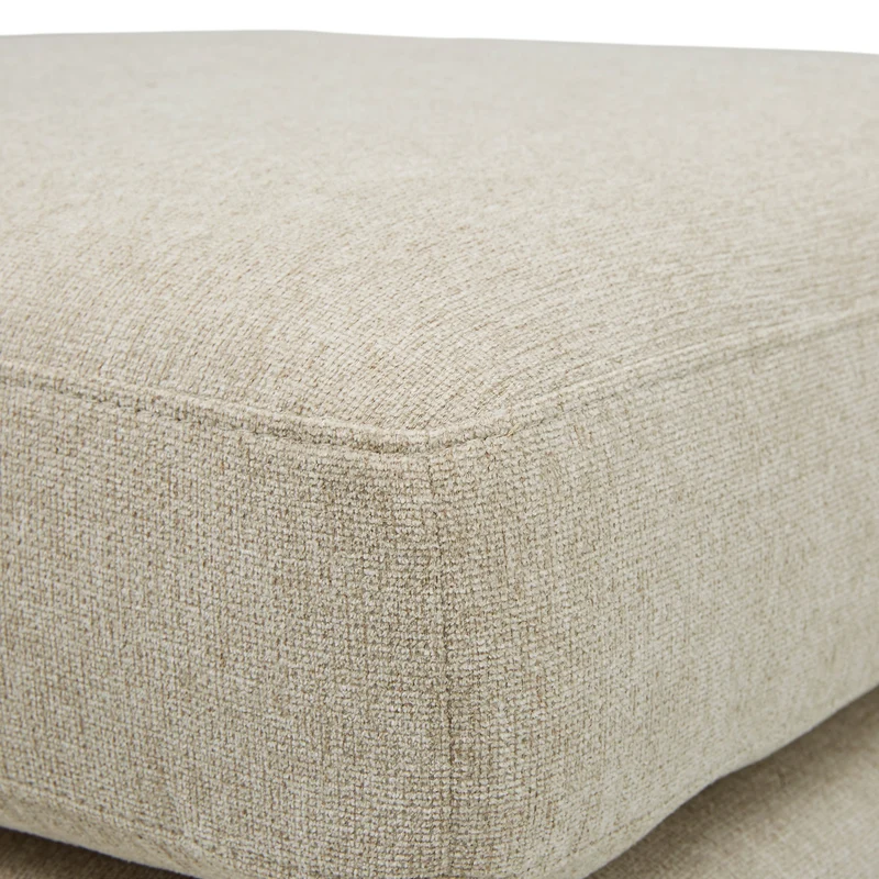 Marque Amazon - Rivet Sloane - Repose-pieds moderne style vintage à pieds en biais, largeur 81,3 cm, Coquille d'-uf