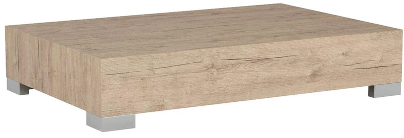 Mobili Fiver, iCube 90 Table de Salon, Mélaminé, chêne naturel, 90 x 60 x 18 cm
