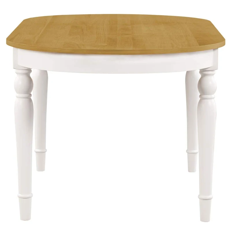 vidaXL Table de Salle à Manger Ovale Placage en Chêne Table à Manger Cuisine