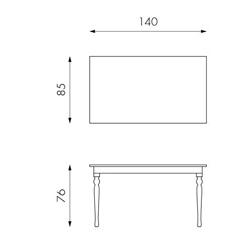 InHouse srls Table Extensible en Bois et mélamine, Couleur vin, 140/190 x 85 x H 76 cm
