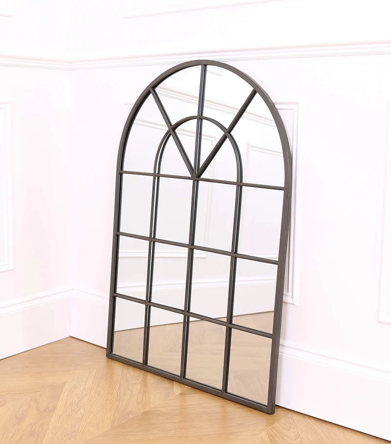 Select Mirrors Stamford Miroir arqué en métal pour fenêtre 60 x 90 cm (métal Rustique)