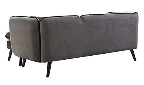 Canapé d'angle modulable scandinave en Tissu Gris