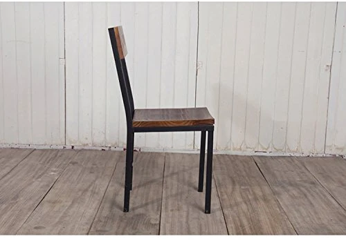 ArtedecoEU Lot de 4 Chaise HOL Bois Métal Design Luxe Loft Industriel Retro Vintage Métal & Bois