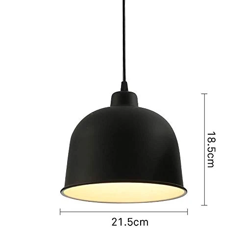 ZAQXSW Lustre industriel Black Wind Loft Nordic restaurant Retro Bar Fer Art Matte restaurant Lamp Loft Shade Cuisine Café Lustres (Size : Style C)