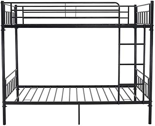 Métal lit simple superposé 2 personnes chambre à deux lits enfants de cadre de lit meubles,Black