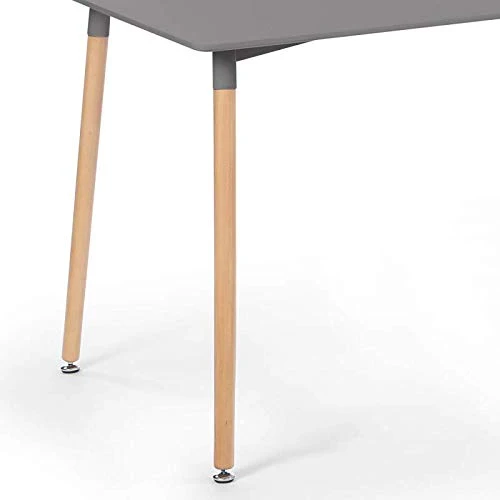 IDMarket - Table à Manger scandinave SARA 120 CM Grise Anthracite