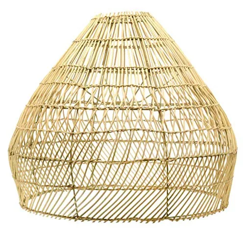 PEGANE Abat-Jour en rotin Naturel - D 60 x H 50 cm