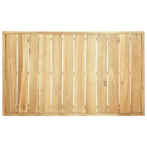 Goliraya Table Basse Bois d'Acacia Solide et Durable Style Vintage 100x60x25 cm