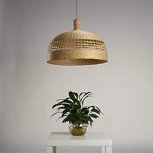 XNCH Lampe de Suspension en métal de Bambou de Lustre de Jardin s'allume Salon de thé Restaurant Salon de thé hôtel Lampe de Suspension/Lampes de Plafond